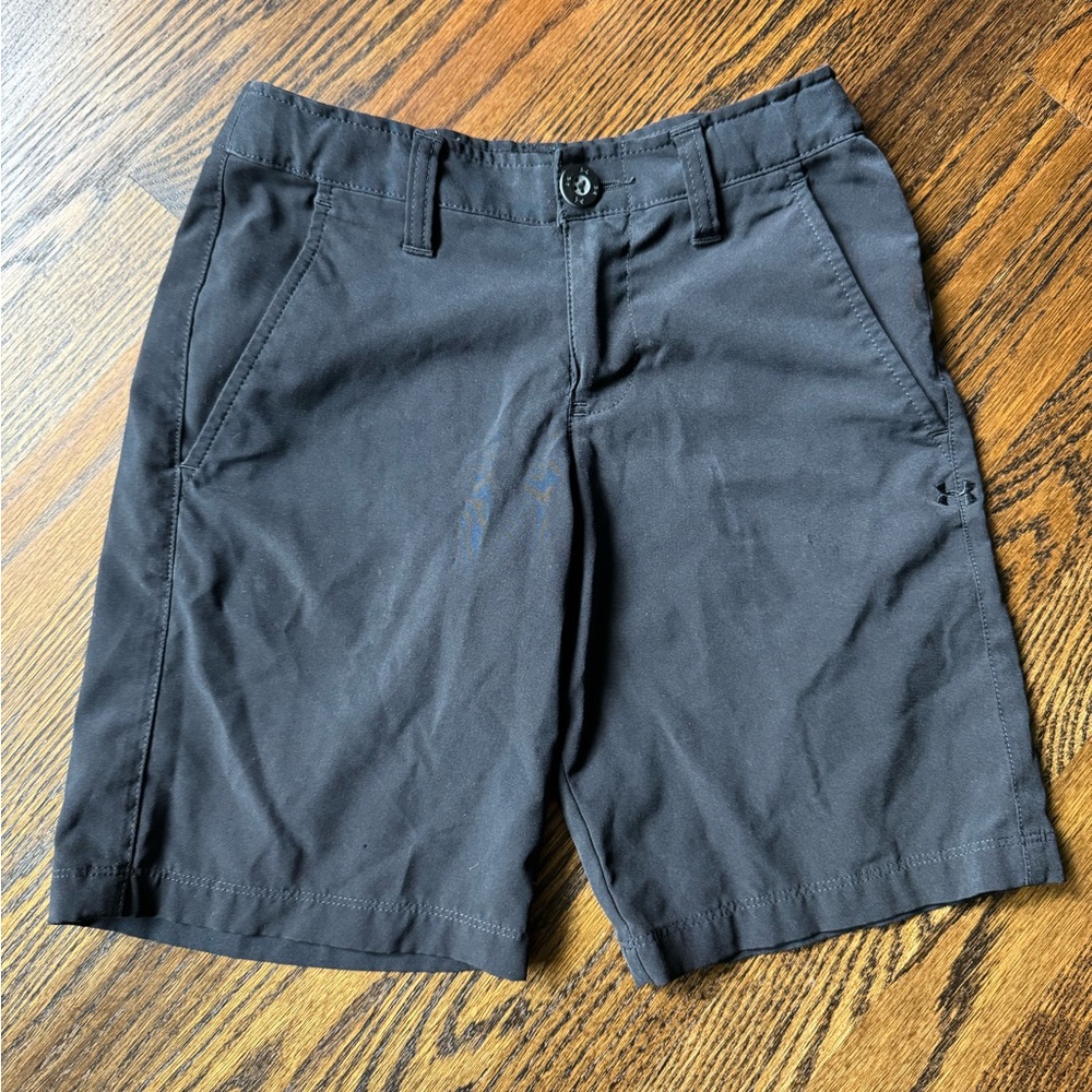 Boys Black Golf Shorts Size Medium